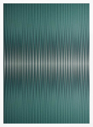 Tablou înramat „Euphoria - Green and White” de Alma
