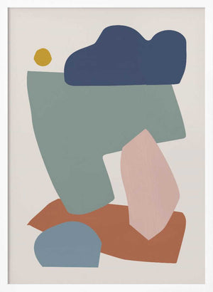 Tablou înramat „Collage Pastel I” de Orara Studio