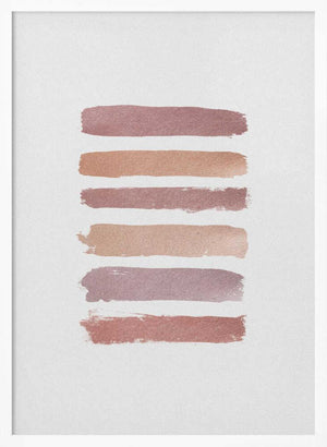 Tablou înramat „Dusty Rose Stripes” de Orara Studio