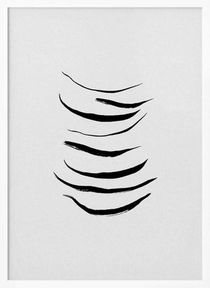 Tablou înramat „Minimalist Black Painting” de Orara Studio