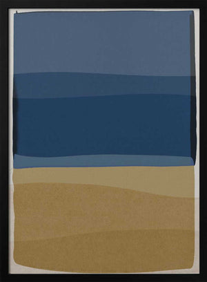 Tablou înramat „Modern Blue and Brown” de Orara Studio