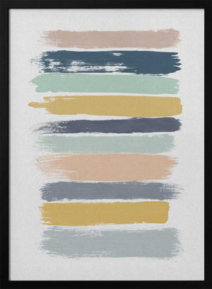 Tablou înramat „Pastel Stripes” de Orara Studio