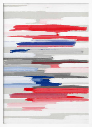 Tablou înramat „BILLS RED WHITE AND BLUES” de Fun Qui