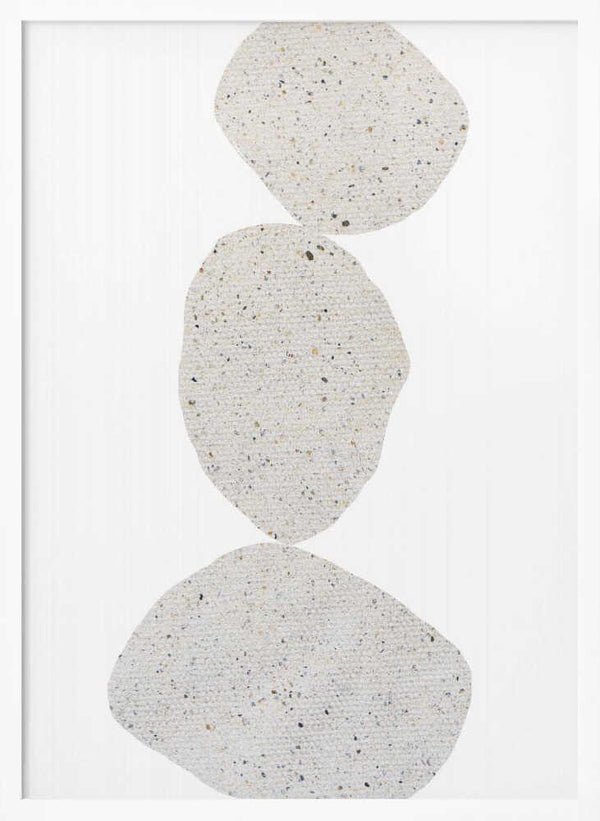 Tablou înramat „Stacked Stone Shapes” de uplusmestudio