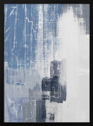 Tablou înramat „Blue Canvas 1” de Sally Ann Moss