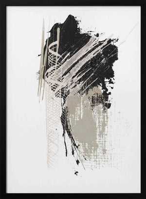 Tablou înramat „Black N Silver 2” de Sally Ann Moss