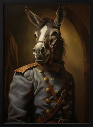 Tablou înramat „Donkey In Costume 3” de Bilge Paksoylu