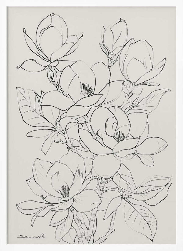 Tablou înramat „Magnolia Tree” de Dan Hobday