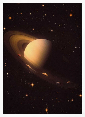Tablou înramat „Saturn Riders I” de Taudalpoi