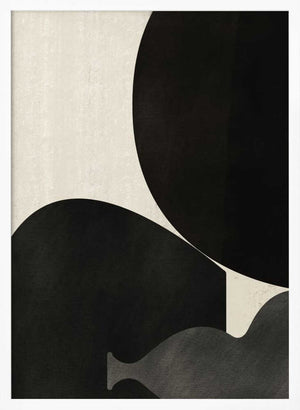 Tablou înramat „Black Abstract With Texture” de Little Dean