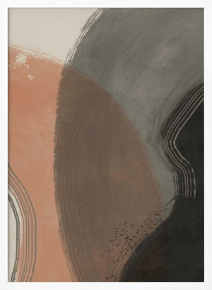 Tablou înramat „Earth Tone Abstract” de Little Dean