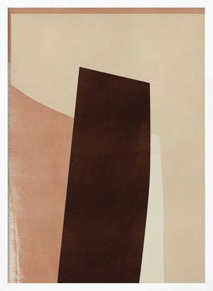 Tablou înramat „Geometric Shapes in Earthy Tones” de Little Dean