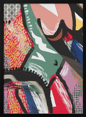 Tablou înramat „Vibrant Colorful Abstract” de Little Dean
