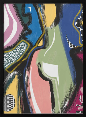 Tablou înramat „Colorful Abstract Bum” de Little Dean