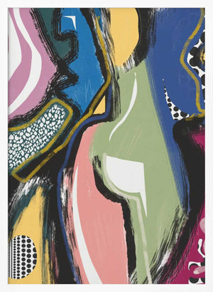 Tablou înramat „Colorful Abstract Bum” de Little Dean