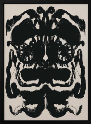 Tablou înramat „Abstract Inkblot Captures Symmetrical” de Little Dean