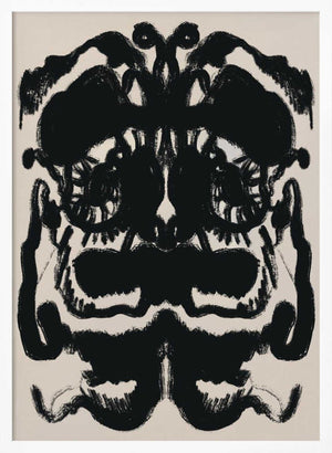 Tablou înramat „Abstract Inkblot Captures Symmetrical” de Little Dean