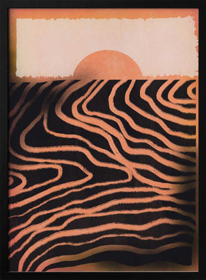 Tablou înramat „Sunset Cut Out” de Little Dean