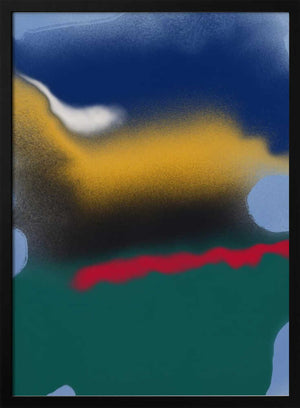 Tablou înramat „Blending Blue With Yellow” de Little Dean