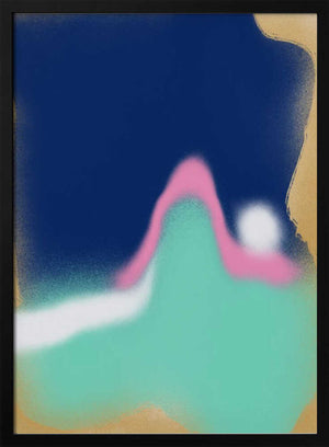 Tablou înramat „Blue and Luminous Greeen Liquid” de Little Dean
