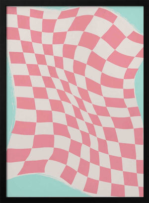 Tablou înramat „Rippled Checkered Wave” de Little Dean