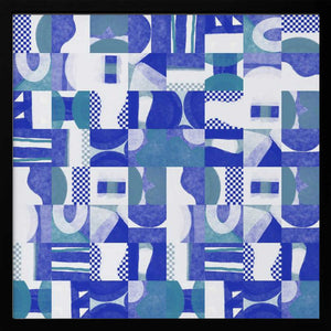 Tablou înramat „Mid Century Grid Pattern Six” de Little Dean