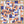 Tablou înramat „Mid Century Grid Pattern” de Little Dean