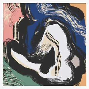Tablou înramat „Sitting Nude Bold Abstract” de Little Dean