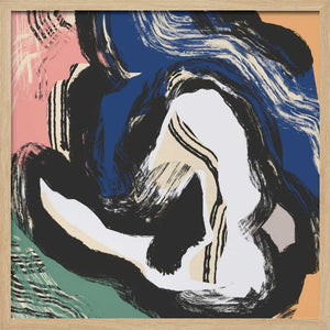 Tablou înramat „Sitting Nude Bold Abstract” de Little Dean