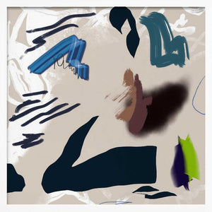 Tablou înramat „Mixed media abstract” de Little Dean