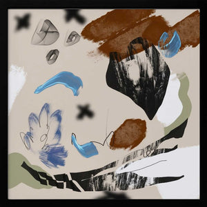 Tablou înramat „Mixed media abstract composition” de Little Dean