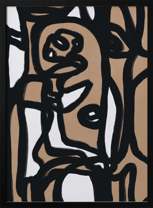 Tablou înramat „Bold line composition 05” de Little Dean