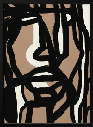 Tablou înramat „Bold line composition 09” de Little Dean