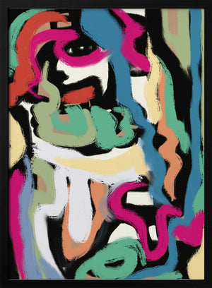 Tablou înramat „Bold colorful brushstrokes” de Little Dean