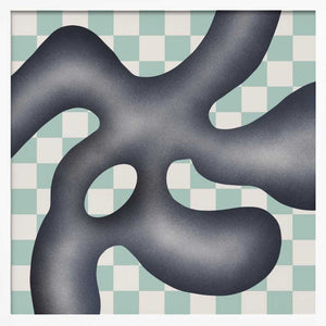 Tablou înramat „Organic Shapes With Geometric Patterns” de Little Dean