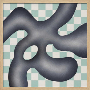 Tablou înramat „Organic Shapes With Geometric Patterns” de Little Dean