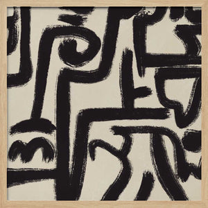 Tablou înramat „Line art abstract 04” de Little Dean