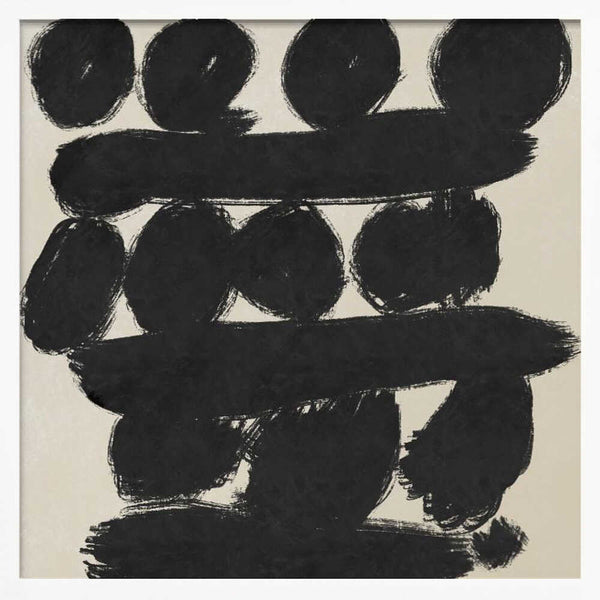 Tablou înramat „Circles abstract 03” de Little Dean