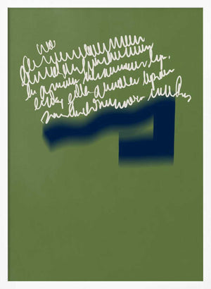 Tablou înramat „Blue and green arrangement 05” de Little Dean