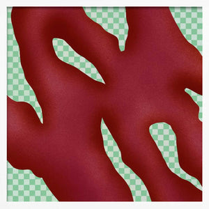 Tablou înramat „Crimson Puzzle” de Little Dean