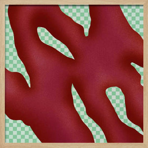 Tablou înramat „Crimson Puzzle” de Little Dean