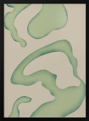 Tablou înramat „Flowing Green Essence” de Little Dean