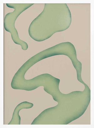 Tablou înramat „Flowing Green Essence” de Little Dean