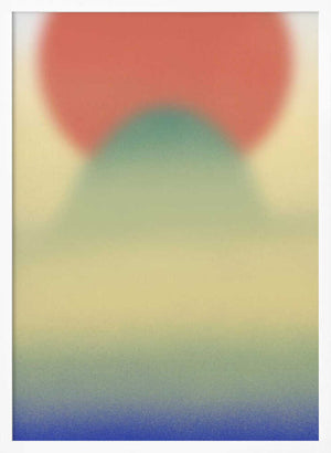 Tablou înramat „Sunrise behind the mountain” de Little Dean