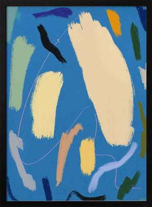 Tablou înramat „Bold Color Brushstrokes” de Little Dean