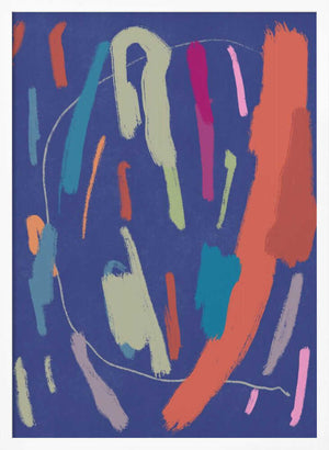 Tablou înramat „Bold Color Brushstrokes” de Little Dean