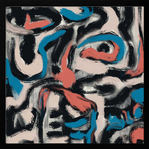 Tablou înramat „Ink and oil abstract” de Little Dean