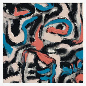 Tablou înramat „Ink and oil abstract” de Little Dean