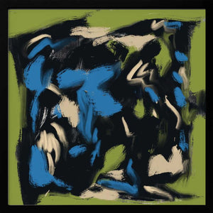 Tablou înramat „Ink and oil abstract 03” de Little Dean