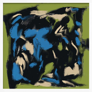 Tablou înramat „Ink and oil abstract 03” de Little Dean